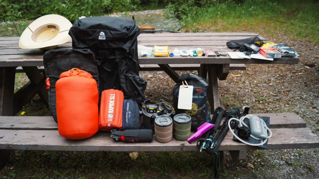 camping packing list for Scandinavia navigation and safety gear