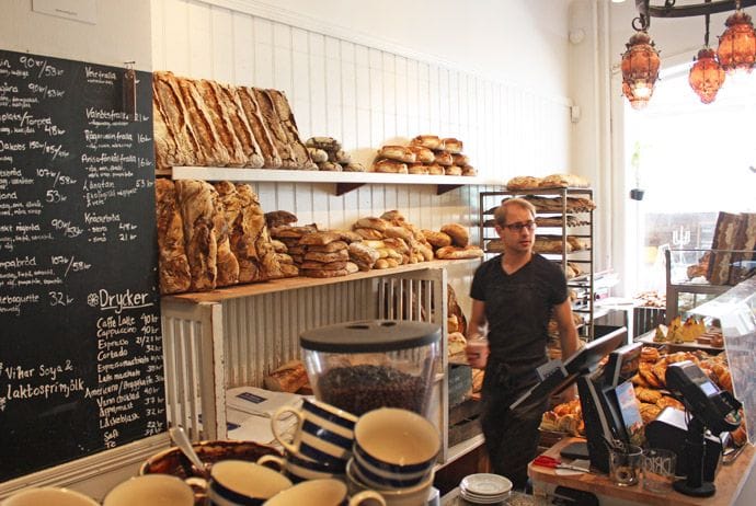 Cozy café in Lund city center with outdoor seating and local atmosphere