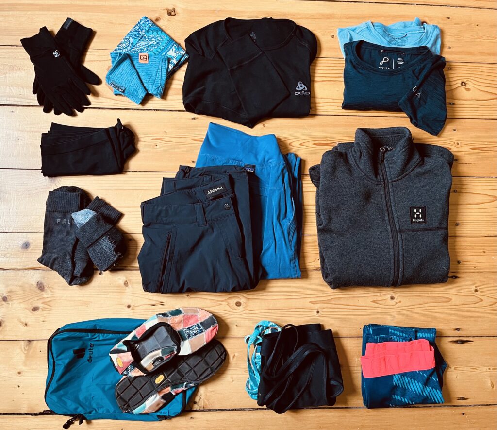 camping packing list for Scandinavia clothing layers and outdoor gear