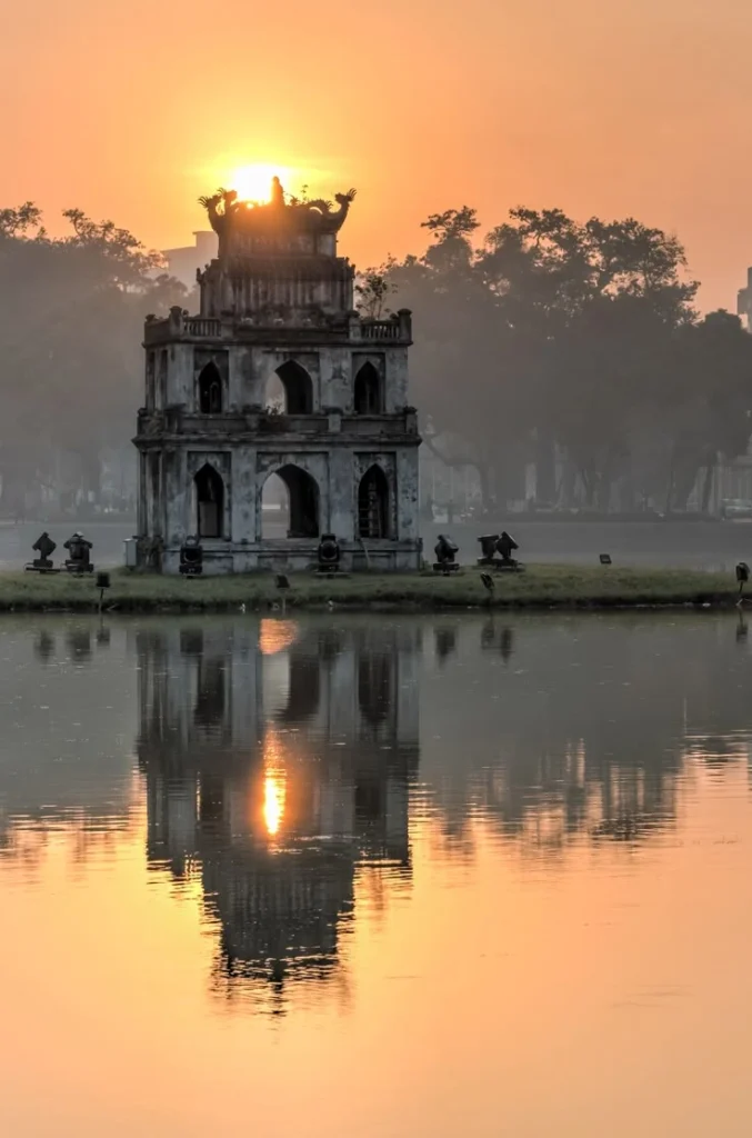 Ho Guom Lake in Hanoi Vietnam