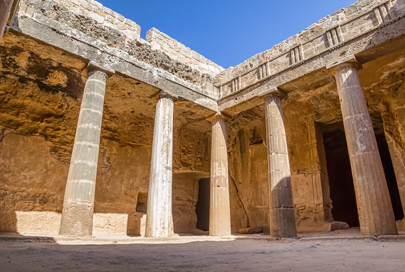 Tombs of the Kings in Paphos Cyprus