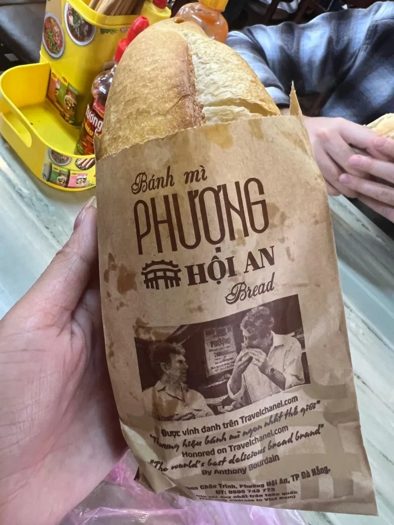Bánh mì sandwich from Bánh Mì Phượng in Hoi An Vietnam