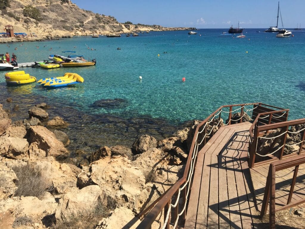 Konnos Bay cove near Cape Greco in Cyprus