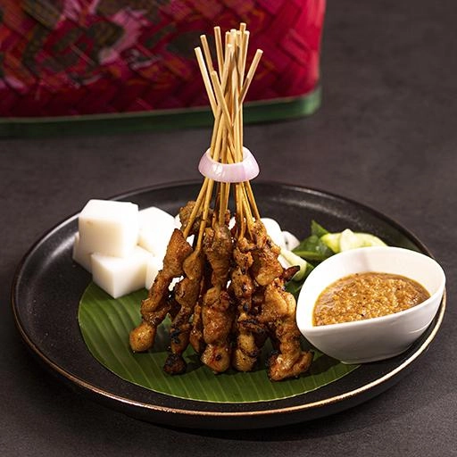 Singapore satay skewers at Lau Pa Sat hawker market