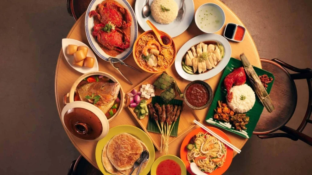 Traditional hawker food and Singapore food culture