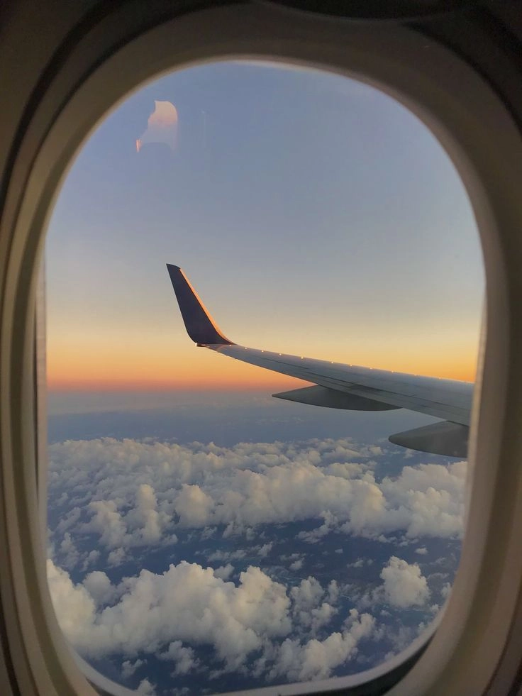 Traveler searching for cheap flights online to save money on their next trip